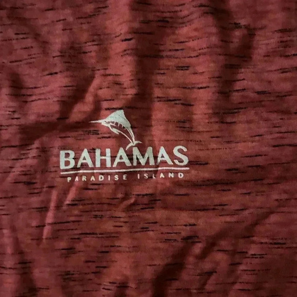 Jo Ann’s Red Bahamas Paradise Island V Neck T Shirt Size XXL 2XL - Picture 2 of 3